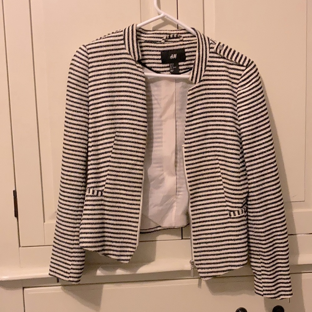 Black and White HM zip jacket